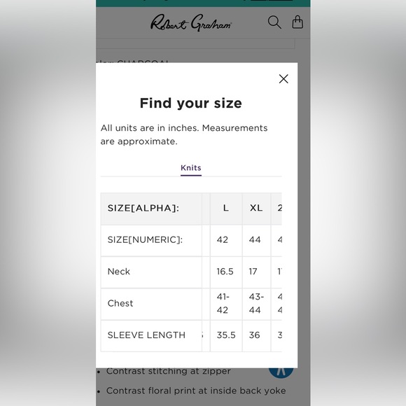 ROBERT GRAHAM NWT Golf zip up jacket reg $200 Sz L - Picture 6 of 6